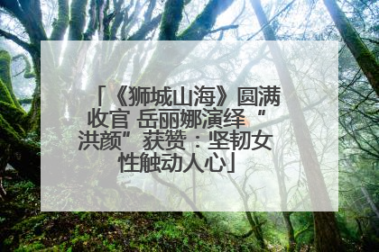 《狮城山海》圆满收官 岳丽娜演绎“洪颜”获赞：坚韧女性触动人心