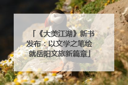 《大美江湖》新书发布：以文学之笔绘就岳阳文旅新篇章