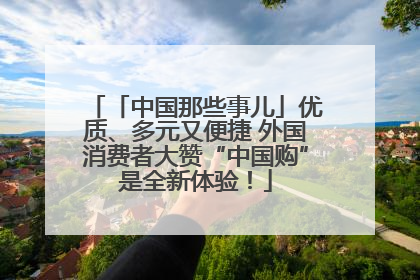 「中国那些事儿」优质、多元又便捷 外国消费者大赞“中国购”是全新体验！