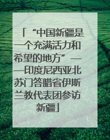 “中国新疆是一个充满活力和希望的地方”——印度尼西亚北苏门答腊省伊斯兰教代表团参访新疆