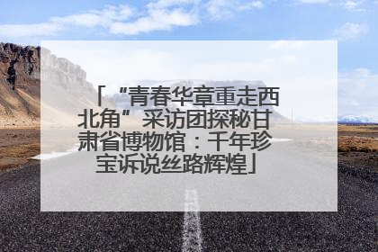 “青春华章重走西北角”采访团探秘甘肃省博物馆：千年珍宝诉说丝路辉煌