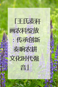 王氏麦秆画农科绽放：传承创新 奏响农耕文化时代强音