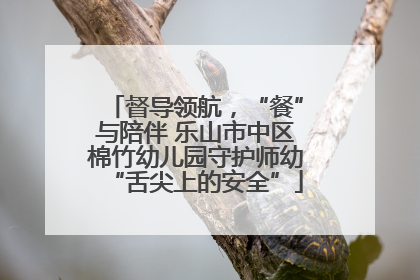 督导领航，“餐”与陪伴 乐山市中区棉竹幼儿园守护师幼“舌尖上的安全”