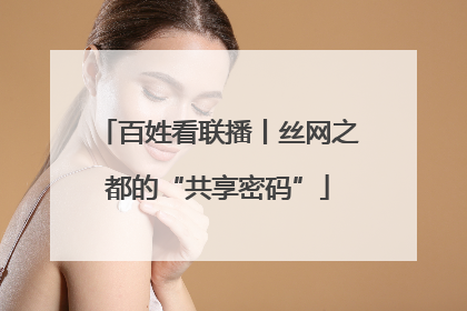 百姓看联播丨丝网之都的“共享密码”