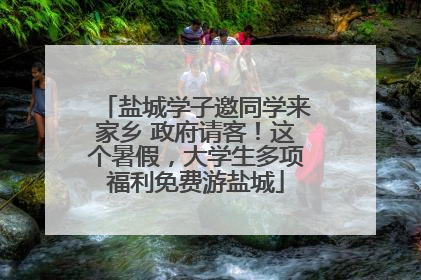 盐城学子邀同学来家乡 政府请客！这个暑假，大学生多项福利免费游盐城