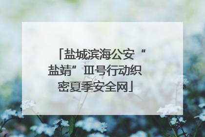盐城滨海公安“盐靖”Ⅲ号行动织密夏季安全网