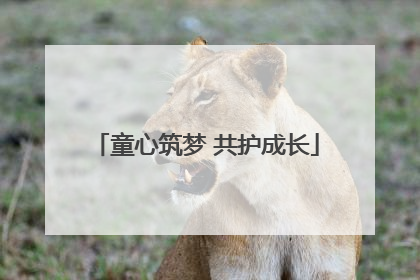 童心筑梦 共护成长
