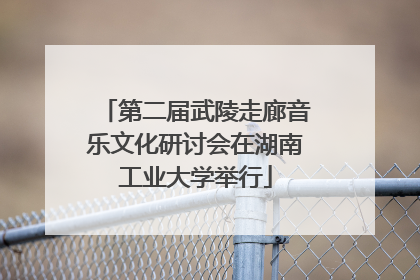 第二届武陵走廊音乐文化研讨会在湖南工业大学举行