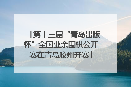 第十三届“青岛出版杯”全国业余围棋公开赛在青岛胶州开赛
