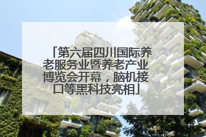 第六届四川国际养老服务业暨养老产业博览会开幕，脑机接口等黑科技亮相