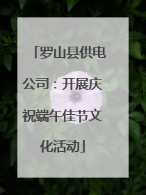 罗山县供电公司：开展庆祝端午佳节文化活动