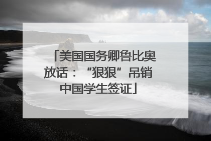 美国国务卿鲁比奥放话：“狠狠”吊销中国学生签证