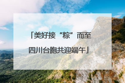 美好接“粽”而至 四川台胞共迎端午