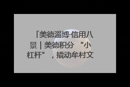 美德淄博·信用八景｜美德积分 “小杠杆”，撬动牟村文明 “大能量”