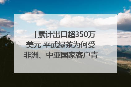 累计出口超350万美元 平武绿茶为何受非洲、中亚国家客户青睐？｜发布会观察