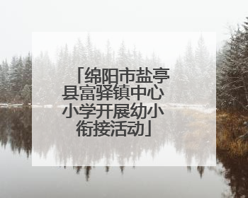 绵阳市盐亭县富驿镇中心小学开展幼小衔接活动