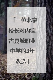 一位北京校长对内蒙古县城职业中学的3年改造