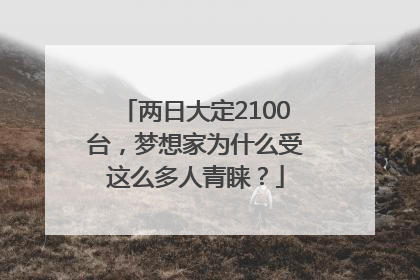 两日大定2100台，梦想家为什么受这么多人青睐？