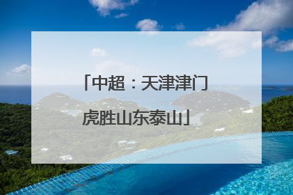中超：天津津门虎胜山东泰山