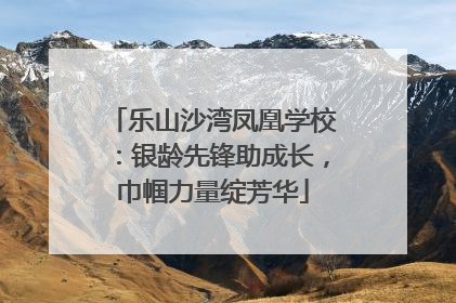 乐山沙湾凤凰学校：银龄先锋助成长，巾帼力量绽芳华