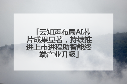 云知声布局AI芯片成果显著，持续推进上市进程助智能终端产业升级
