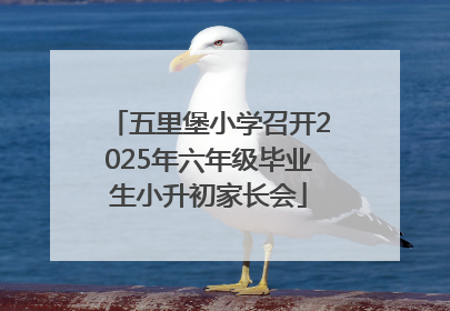 五里堡小学召开2025年六年级毕业生小升初家长会