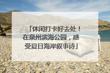 休闲打卡好去处！在泉州滨海公园，感受夏日海岸叙事诗