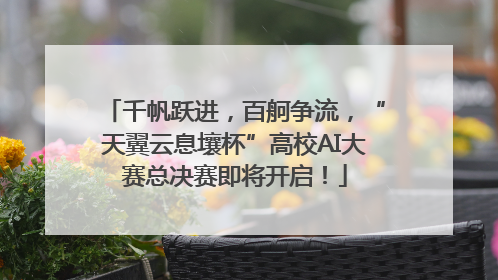 千帆跃进，百舸争流，“天翼云息壤杯”高校AI大赛总决赛即将开启！