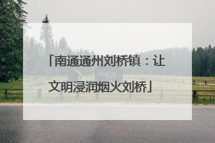南通通州刘桥镇:让文明浸润烟火刘桥
