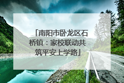 南阳市卧龙区石桥镇：家校联动共筑平安上学路