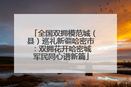 全国双拥模范城（县）巡礼新疆哈密市：双拥花开哈密城 军民同心谱新篇