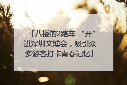 八楼的2路车 “开” 进深圳文博会，吸引众多游客打卡青春记忆