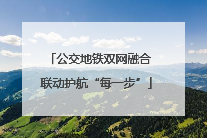 公交地铁双网融合 联动护航“每一步”