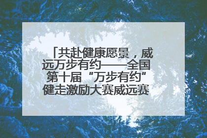 共赴健康愿景，威远万步有约——全国第十届“万步有约”健走激励大赛威远赛区启动仪式