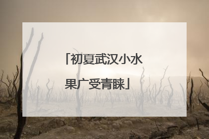初夏武汉小水果广受青睐