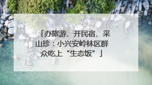 办旅游、开民宿、采山珍：小兴安岭林区群众吃上“生态饭”