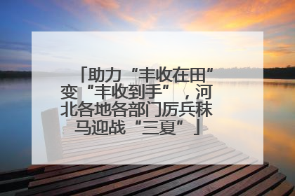助力“丰收在田”变“丰收到手”，河北各地各部门厉兵秣马迎战“三夏”