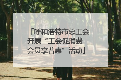 呼和浩特市总工会开展“工会促消费 会员享普惠”活动