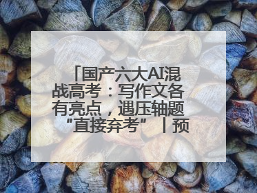 国产六大AI混战高考：写作文各有亮点，遇压轴题“直接弃考”丨预见·科技