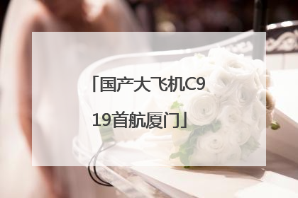 国产大飞机C919首航厦门