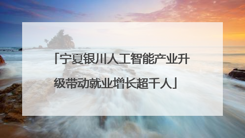 宁夏银川人工智能产业升级带动就业增长超千人