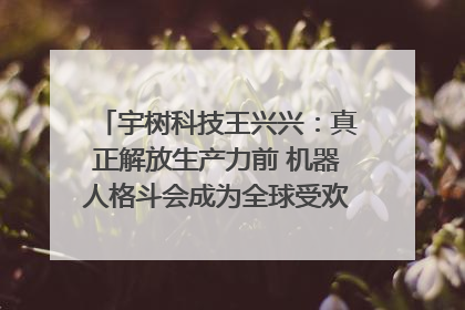 宇树科技王兴兴：真正解放生产力前 机器人格斗会成为全球受欢迎的赛事｜科技观察