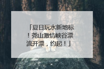 夏日玩水新地标！尧山激情峡谷漂流开漂，约起！