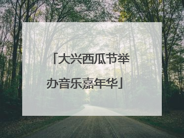 大兴西瓜节举办音乐嘉年华