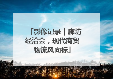 影像记录｜廊坊经洽会，现代商贸物流风向标