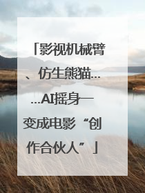 影视机械臂、仿生熊猫……AI摇身一变成电影“创作合伙人”
