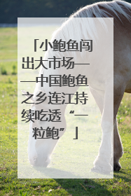小鲍鱼闯出大市场——中国鲍鱼之乡连江持续吃透“一粒鲍”