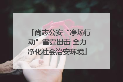 尚志公安“净场行动”雷霆出击 全力净化社会治安环境