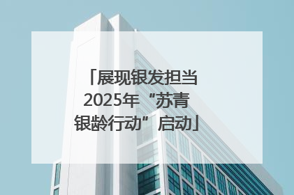 展现银发担当 2025年“苏青银龄行动”启动