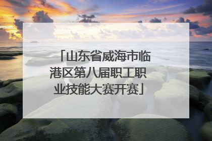 山东省威海市临港区第八届职工职业技能大赛开赛